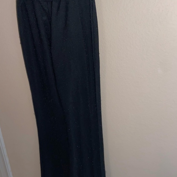 Sparkle glitter trousers flare leggings party bell bottoms y2k going out pants - Picture 9 of 10